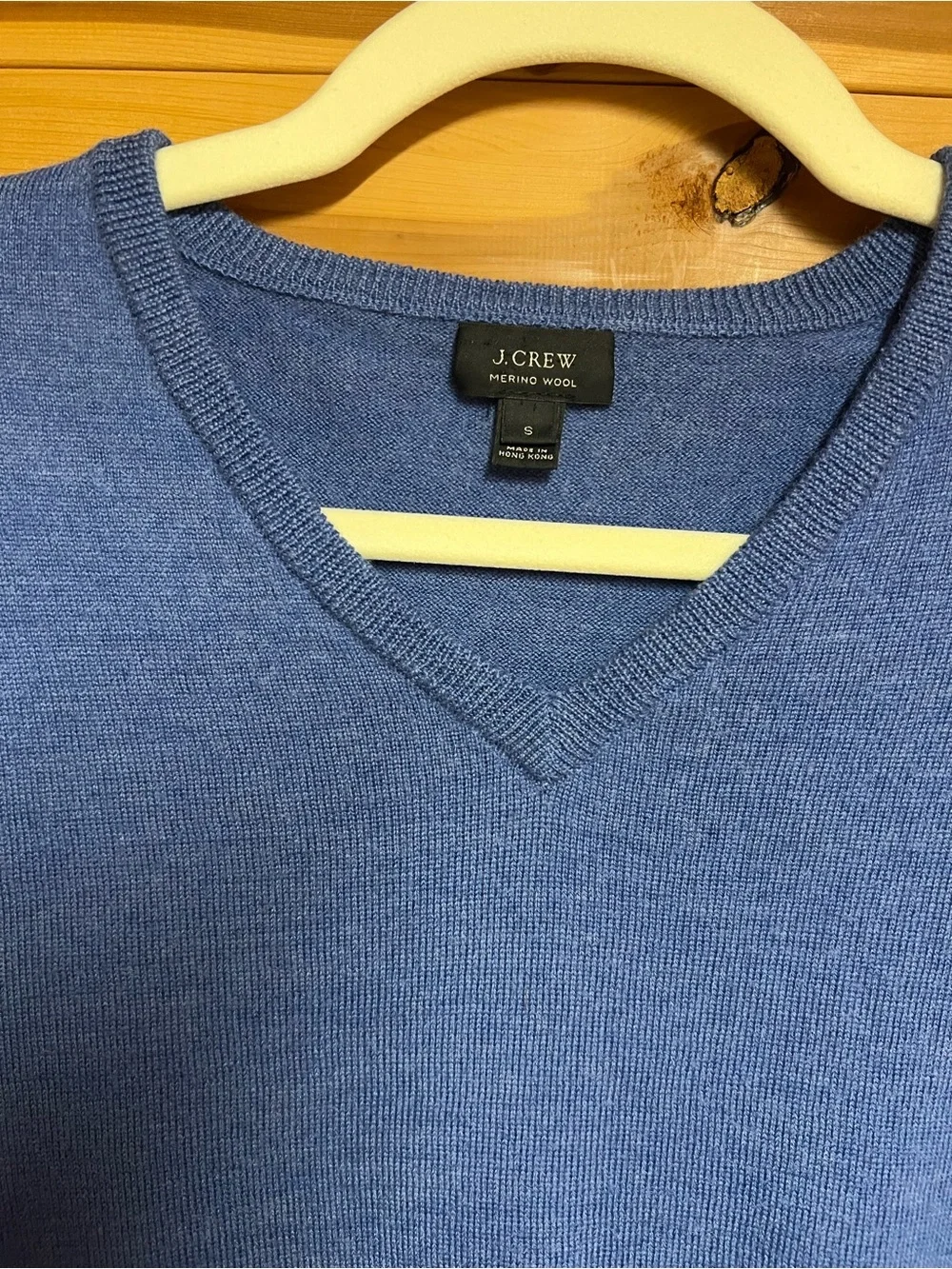 J. Crew Men's Blue V-Neck Sweater